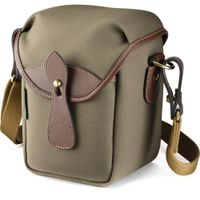 Billingham 72 Camera Bag Sage FibreNyte Chocolate Leather Trim 1.4L - Compact, Ligera, con