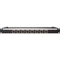 My Custom Shop Patch Bay 8 Puertos HDMI 2.0 1 RU con Barra de Gestión de Cables