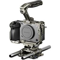 Tilta Cage Básico v2 para Sony FX3 & FX30 - Titanio Gris, con Manija NATO y Base 15mm LWS
