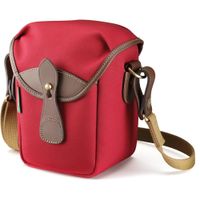 Billingham 72 Bolsa para Cámara - Capacidad 1.4L, Piel Chocolate y Lona Burdeos, Acolchad