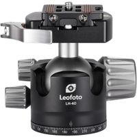Leofoto LH-40LR Cabezal de Bola Bajo Perfil con Liberación por Palanca, Capacidad de Carg
