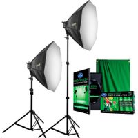 Impact Kit Octa Soft and Natural Creator - 2 Focos Fluorescentes de 4 Sockets, 2 Softboxes
