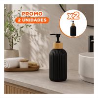Pack2 Dispensador para Detergente de Cocina Color Negro 7x19cm YRegalo Sticker