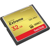 SanDisk Tarjeta de Memoria CompactFlash Extreme 32GB - Velocidades de Lectura de hasta 120