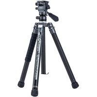 Fotopro X-Aircross 3 Tripode de Video de Carbono 5 Secciones, Cabezal Fluido Desmontable,