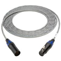 Sescom Cable de Control de Iluminación Plenum 75' 5-Pin XLR Macho a 5-Pin XLR Hembra