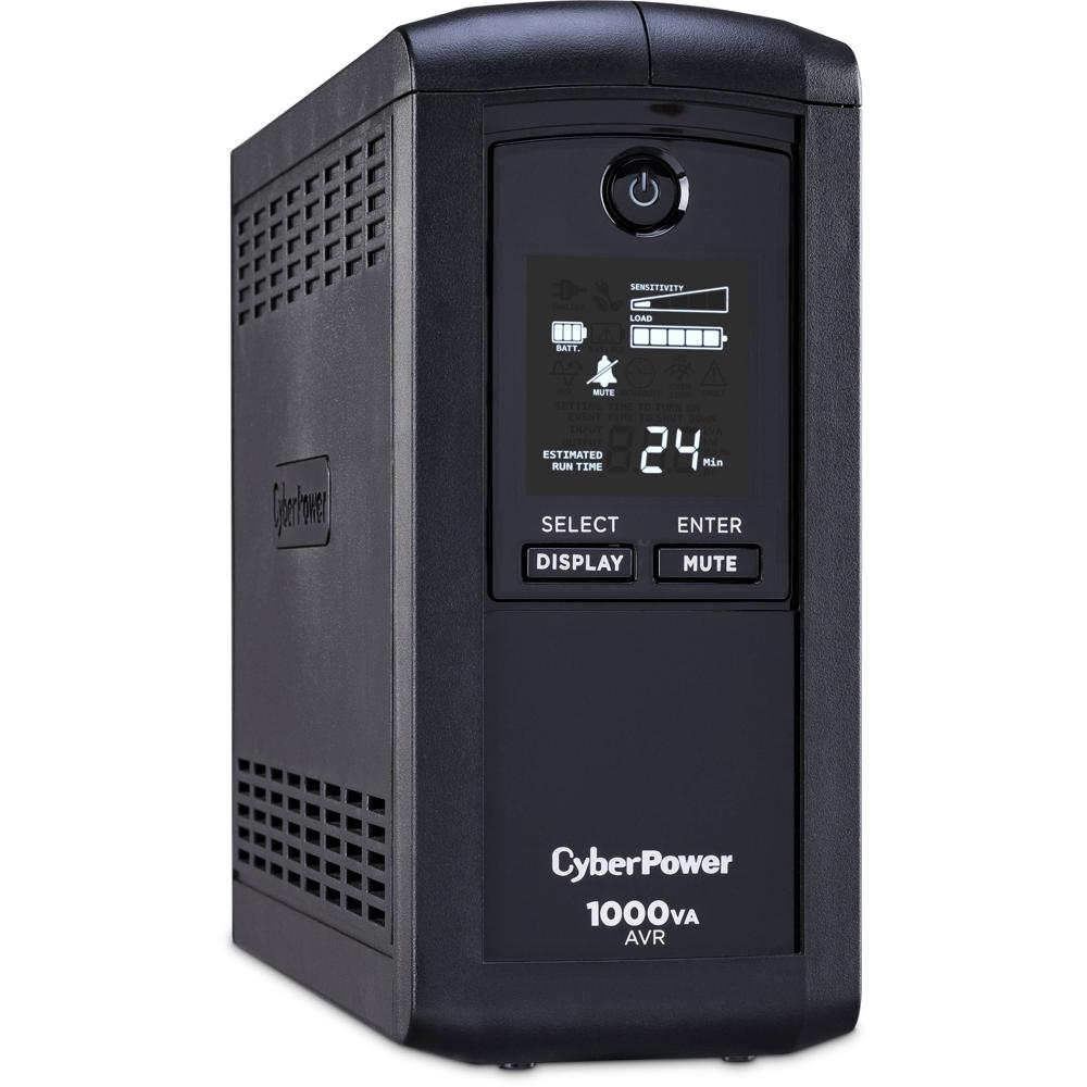 CyberPower CP1000AVRLCD UPS Inteligente 1000VA 600W con Regulación Automática de Voltaje
