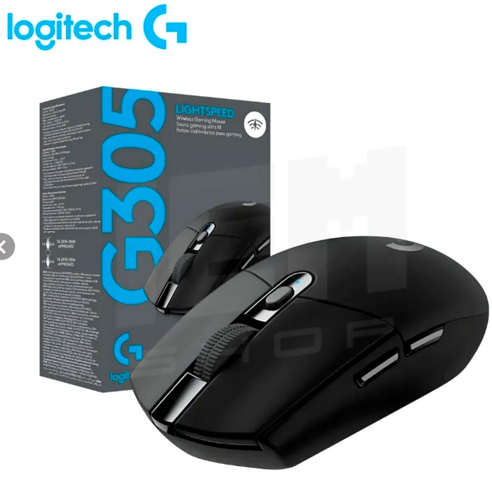 Mouse Lightspeed inalámbrico Logitech G305 - 200 - 12.000 dpi - 6 botones - Negro - USB.