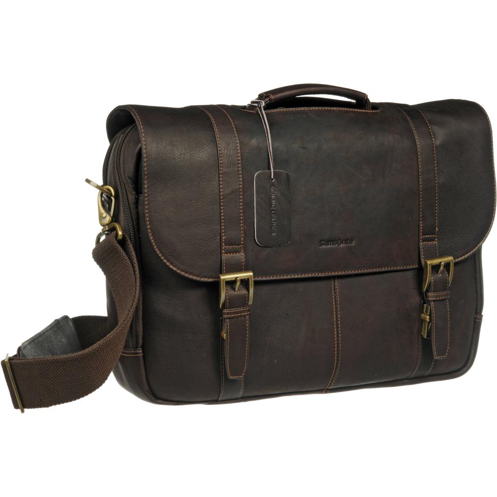 Samsonite Maletín de Cuero Colombiano para Laptop 15.6"" con Compartimentos Padded y Corre