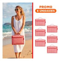 Pack6 Frazada para Salidas al Aire Libre Tipo Cartera Doble Tela