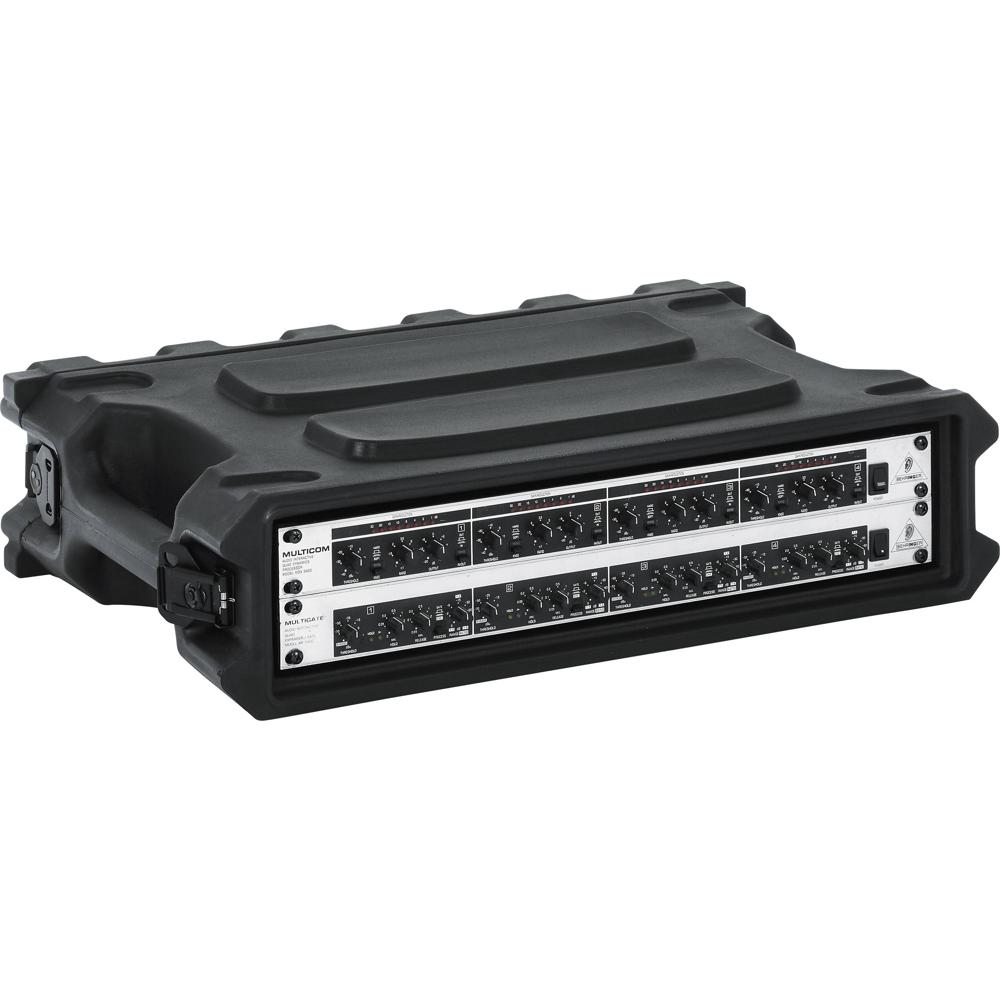 Gator Pro-Series Rack Case 2 RU 13"" Profundidad Roto-Molded Polietileno Militar