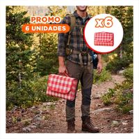 Pack6 Frazada Portatil para Campo Tipo Cartera de Uso Practico Diario YPapel Regalo