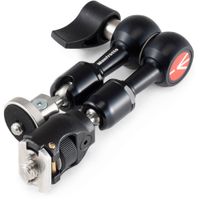 Manfrotto 244 Micro Arm con Adaptadores 1/4"" Anti-Slip y 3/8"" ARRI-Style, Capacidad de Car