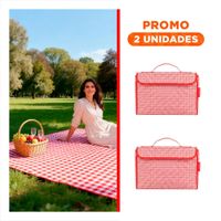 Pack2 Cobija para Camping y Parque Tipo Cartera de Uso Practico