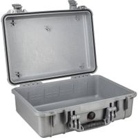 Pelican Estuche 1500NF Sin Espuma Plata - Impermeable, Resistente al Polvo y Golpes, Válv