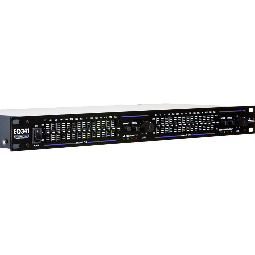 ART EQ341 Ecualizador Gráfico Dual-Canal de 15 Bandas - 2/3 Octavas, Conectores XLR y TRS