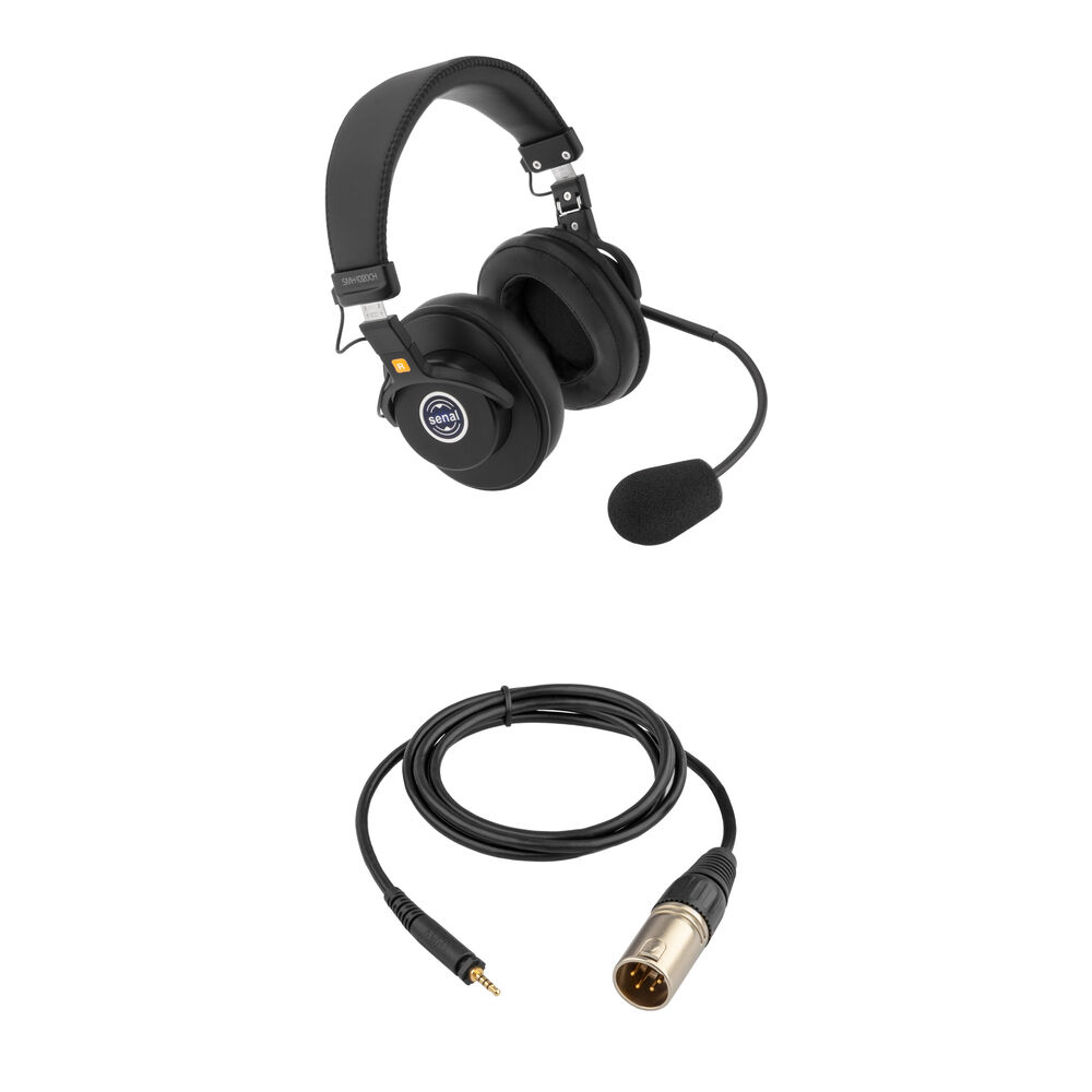 Senal SMH-1020CH Auriculares de Comunicación con Cable XLR de 4 Pines, Micrófono Cardioi