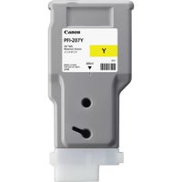 Canon PFI-207Y Cartucho de Tinta Amarillo 300mL para Impresoras imagePROGRAF iPF680, iPF68