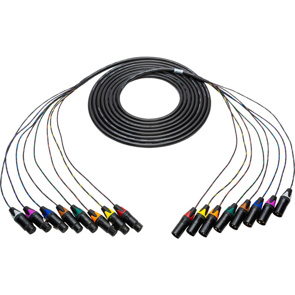 Sescom Cable Snake de Audio XLR 8 Canales 6' con Conectores Neutrik