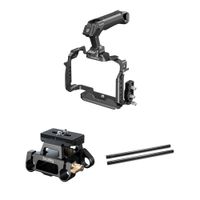 SmallRig Jaula para Cámara con Kit de Base de 15mm para LUMIX S1R II - Incluye Mango Supe