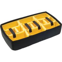Pelican Divider Set Padded para Estuche 1525 Air - Divisores Ajustables, Interior Amarillo
