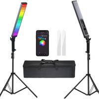 Neewer Kit de Luces RGB BH20C (2 Tubos de Luz) - 800 Lux, 2500-10,000K, Control Inalámbri