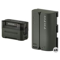 Tilta Kit LP-E6P con 4 Baterías y Cargador USB de 4 Bahías - Compatible con Canon EOS R5