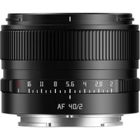 TTArtisan AF 40mm f/2 Lens para Sony E - Prime de 40mm, Apertura f/2, Construcción Metál