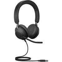 Jabra Evolve2 40 SE Auricular Estéreo con Cable On-Ear Optimizado para Microsoft Teams, U
