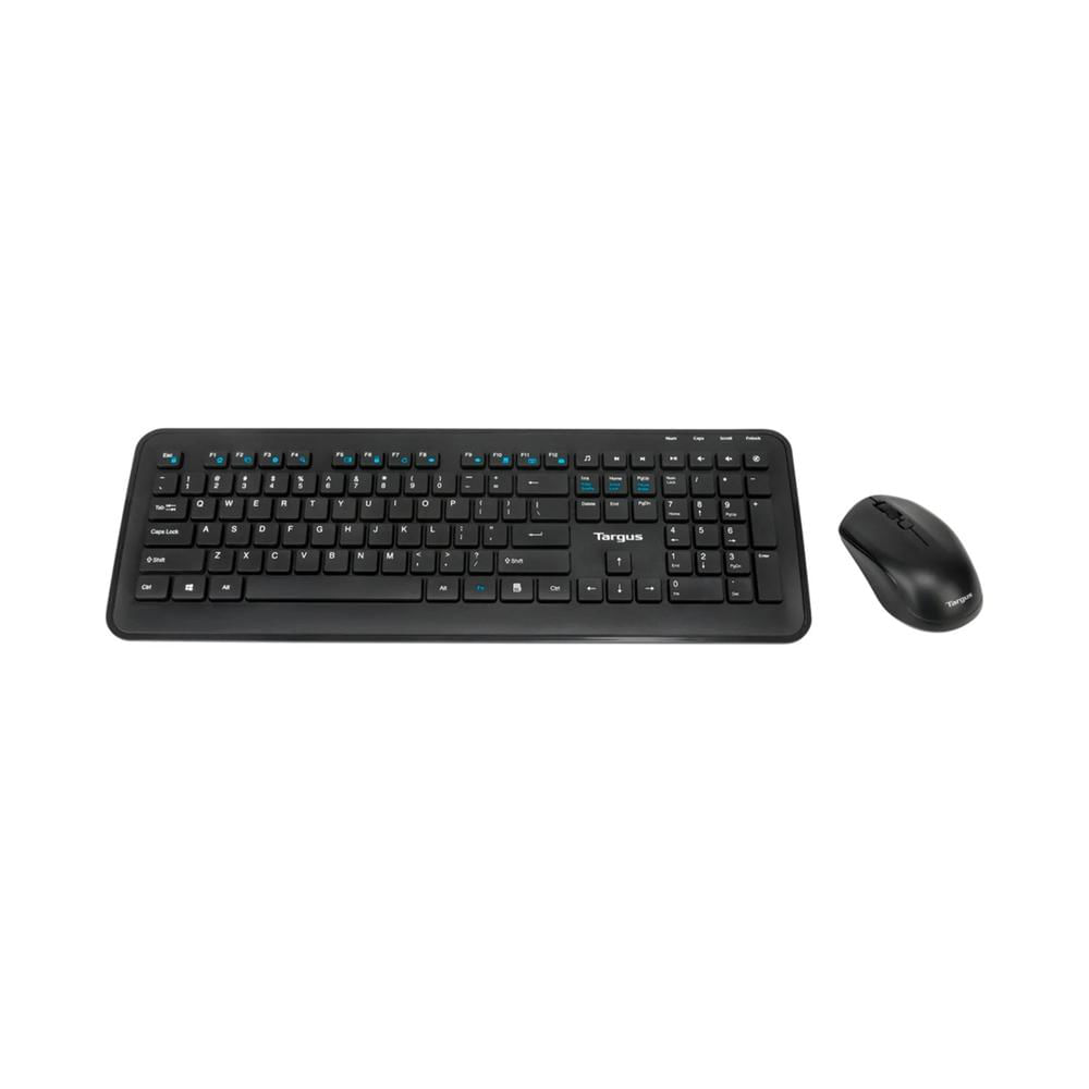 Teclado y Mouse Inalámbrico Targus AKM610ESLP Conexión USB Color Negro