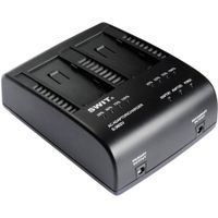 SWIT Cargador Doble S-3602V para Baterías JVC BN-VF823 y SWIT S-8823, 2 Canales, 8.4 VDC,