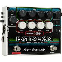 Electro-Harmonix Battalion Bass Preamp y Pedal DI - Preamp analógico, EQ de 4 bandas, Dis