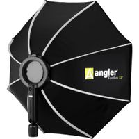 Angler Softbox Octagonal 32"" - Rápido Montaje, Interior Plateado, Difusores Duales, Adapt