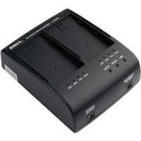 SWIT Cargador Doble S-3602I para Baterías JVC SSL-JVC50 y SWIT S-8i50 con Salidas DC y LE