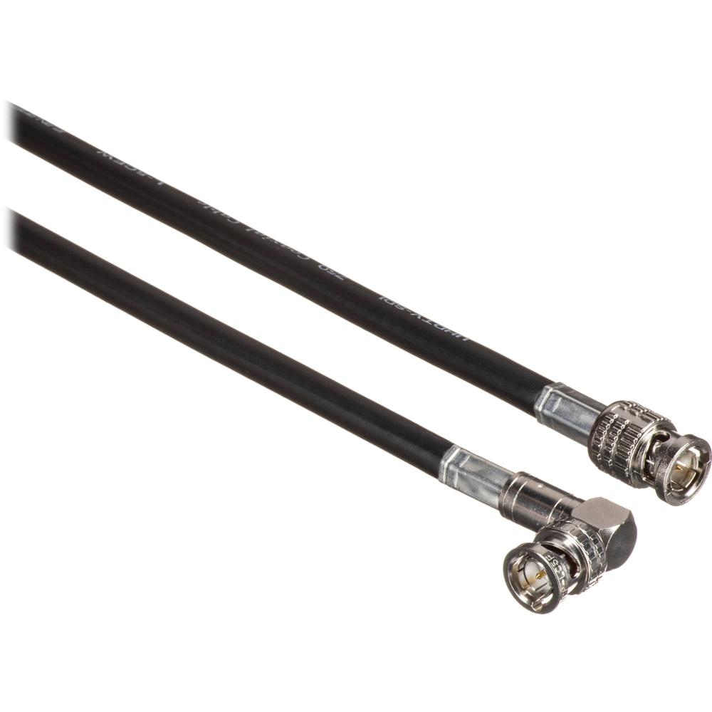 Canare Cable de Video HD-SDI L-5CFW 100' con Conectores BNC Macho a Macho en Ángulo Derec