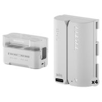Tilta Kit LP-E6P con 4 Baterías y Cargador USB de 4 Bahías para Canon EOS R5, R6, 5D Mar