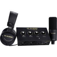 M-Audio M-Track Duo HD Producer Pack - Interfaz de audio USB-C, micrófono condensador M10