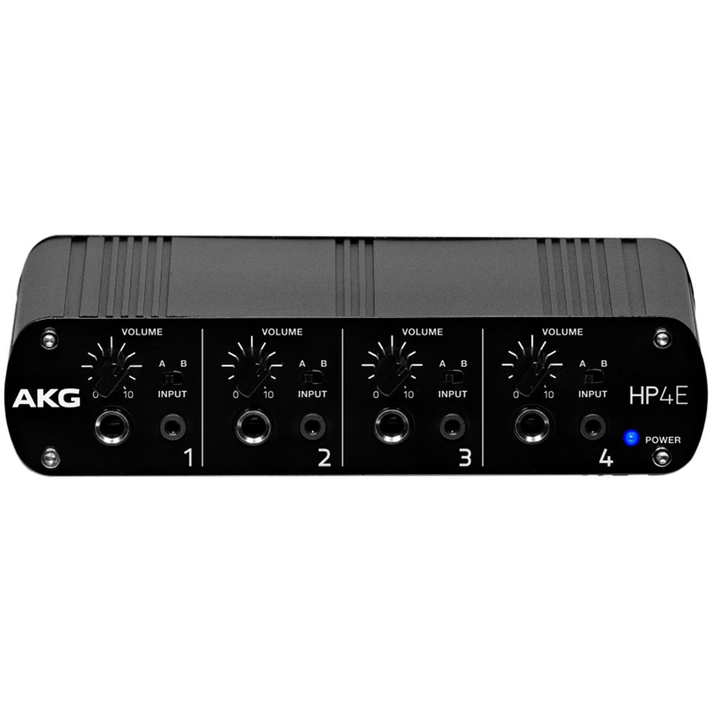 AKG Amplificador de Auriculares HP4E 4 Canales con Control de Volumen