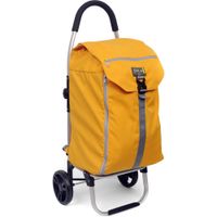 ORCA Carro de Accesorios OR-542 con Mochila Desmontable - Color Amarillo, Soporte para Lap