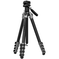 SmallRig Trípode de Video Portátil AP225Pro de Fibra de Carbono con Cabezal Fluido, Altu