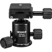 FEISOL Cabezal de Bola CB-30D, Capacidad de Carga 18 lb, Altura 3.2"", Compatible con Arca-