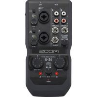 Zoom U-24 Interfaz de Audio/MIDI USB Portátil 2x4 con Preamplificadores de Bajo Ruido y R