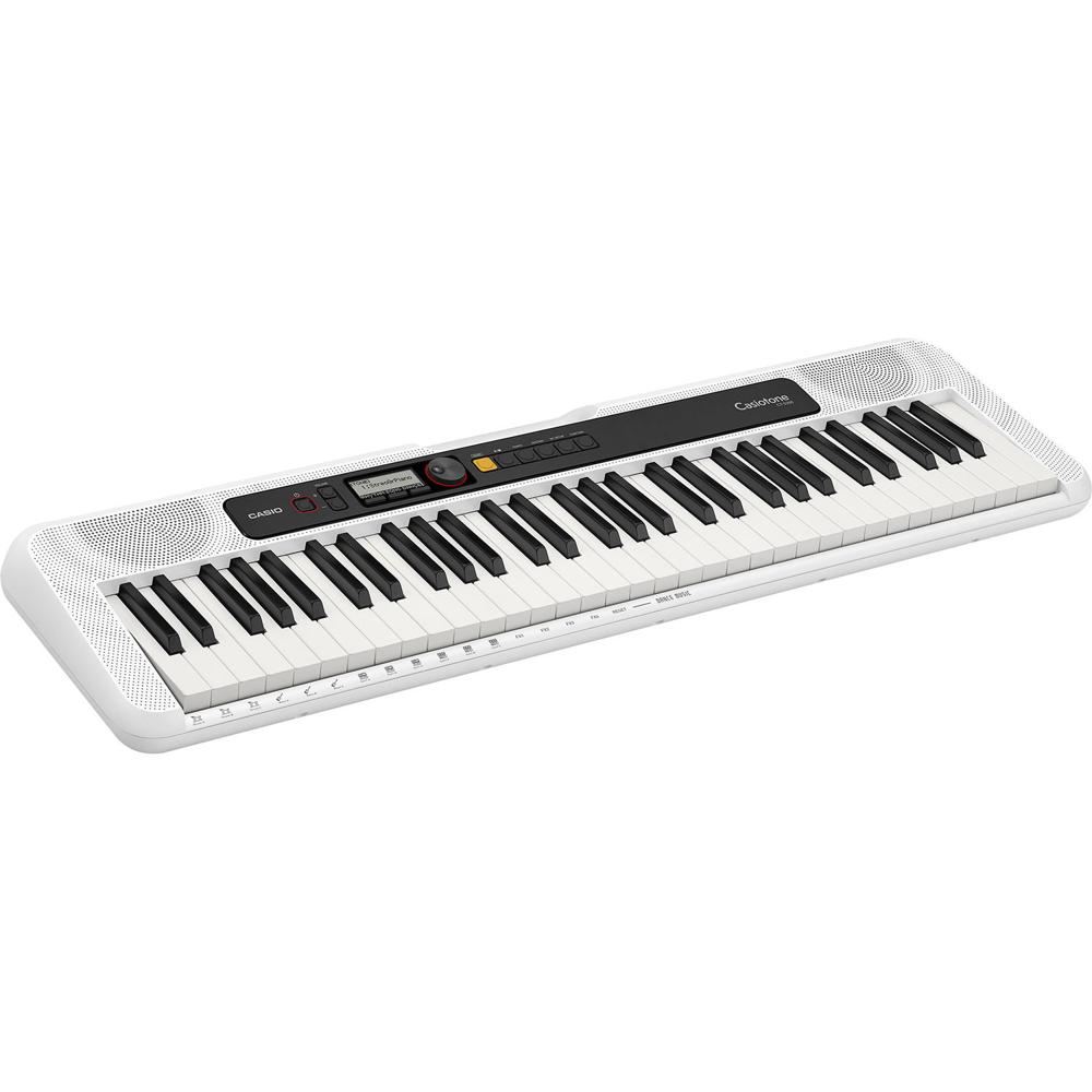 Casio Teclado Portátil CT-S200 61 Teclas Blancas, 400 Sonidos, 77 Estilos de Acompañamie
