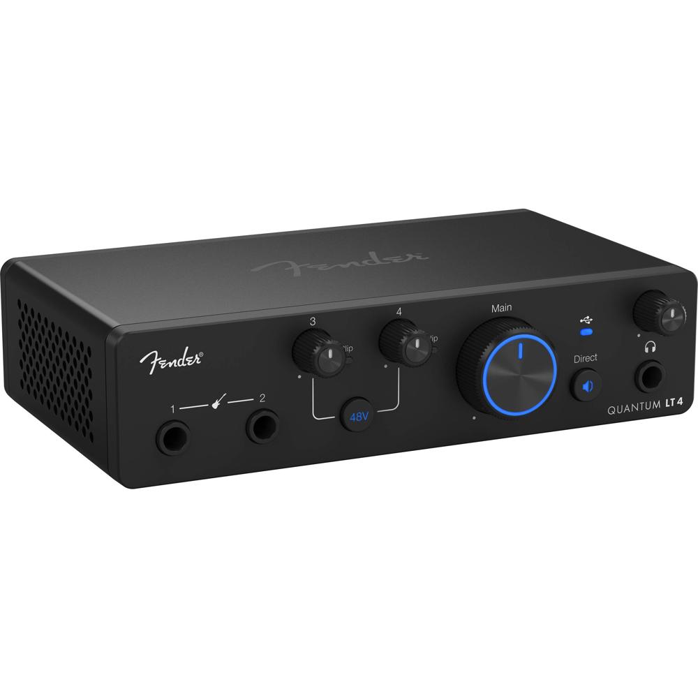 Fender Quantum LT 4 Interfaz de Audio USB-C 4x2 con 2 Preamplificadores MAX-HD y Salidas T