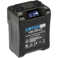 Batería V-Mount Watson 99Wh con Puertos USB-A y USB-C, 2 Salidas D-Tap, Pantalla LCD Retr