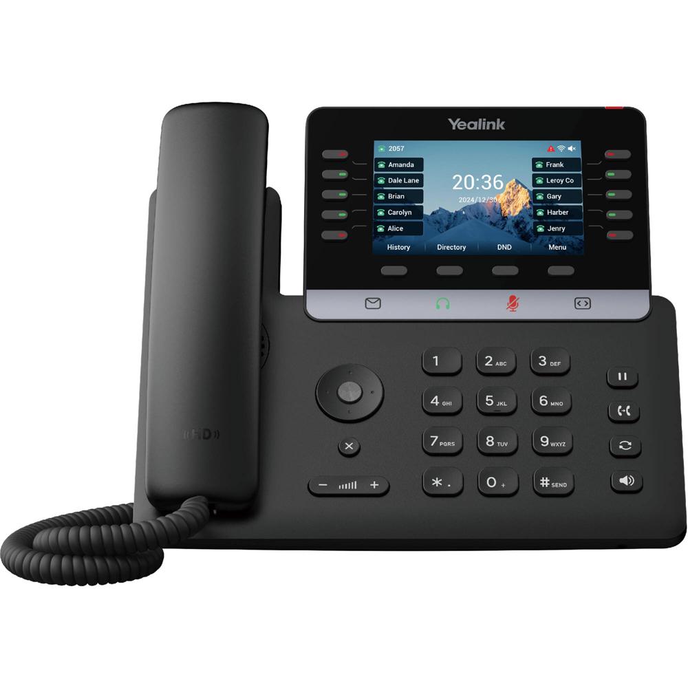 Yealink SIP-T74U Teléfono IP de Escritorio con Pantalla Color de 4.3"" y Soporte para 16 C
