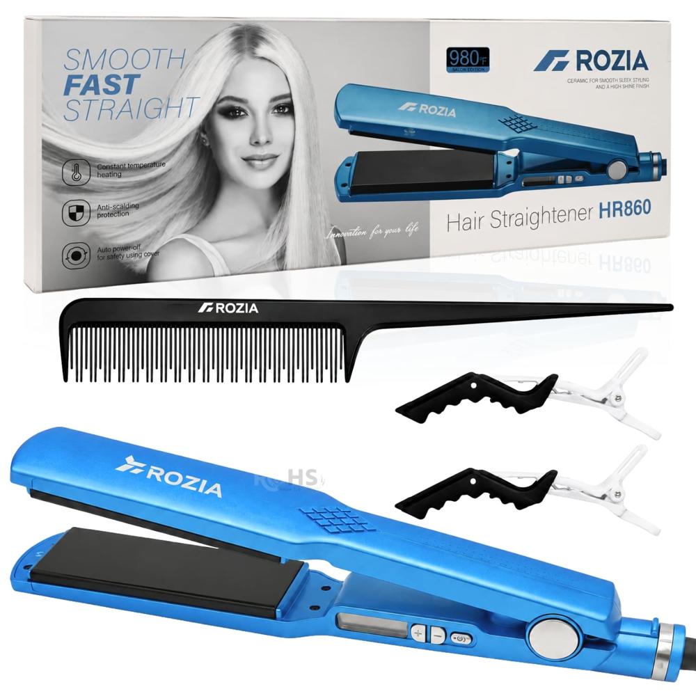 Plancha Alisadora De Cabello Rozia HR860 Con Temperatura Ajustable