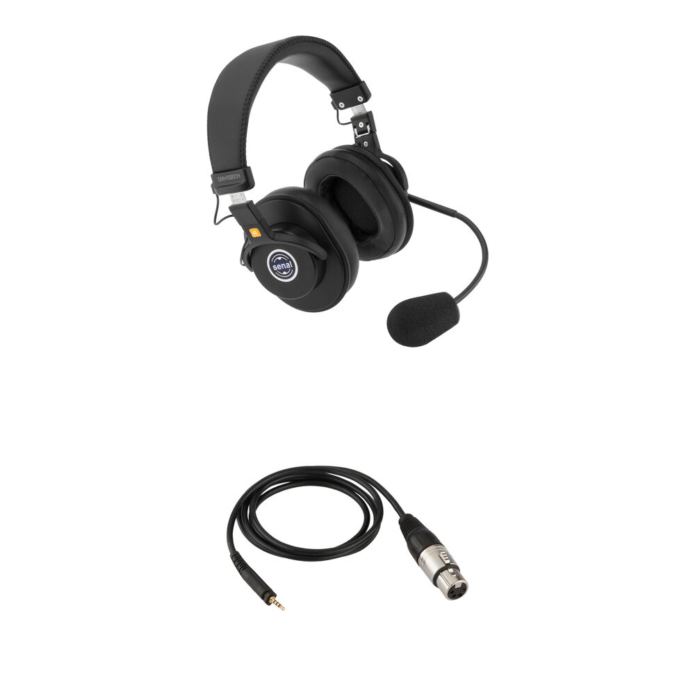 Senal SMH-1020CH Auricular de Comunicación Doble Cara con Micrófono Cardioide y Cable XL