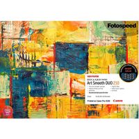 Fotospeed Papel Fotográfico Art Smooth DUO 16.5 x 23"" - 25 Hojas, 210 gsm, Doble Cara, Ac