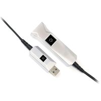 Huddly Cable de Extensión AOC USB-A 3.0 Macho a Hembra de 10 m con Cable de Alimentación
